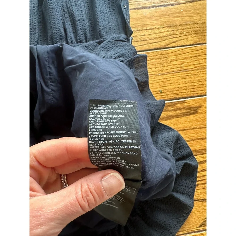 Ba&Sh Isa Dress Dark Navy, Size 1(small) NWT - Picture 10 of 11